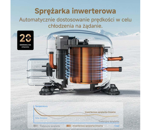 Dreame LODÓWKA DRB400WMBCEU - 1487402 - zdjęcie 10